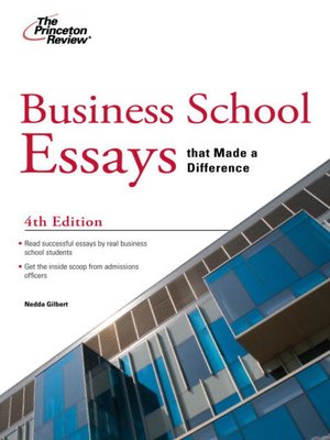 Business School Essays that Made a Difference - ebook